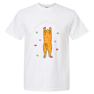 I Love Rock Climbing Cats, Orange Kitty Cat Climber Garment-Dyed Heavyweight T-Shirt