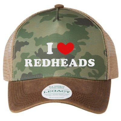 I Love Redheads I Heart Redheads Legacy Tie Dye Trucker Hat