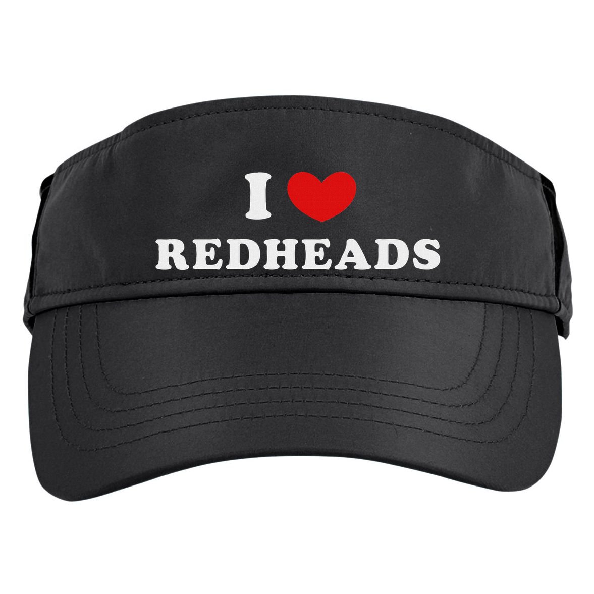 I Love Redheads I Heart Redheads Adult Drive Performance Visor