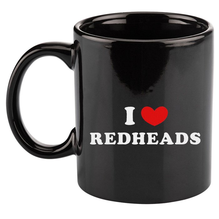 I Love Redheads I Heart Redheads 11oz C Handle Ceramic Mug