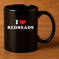 I Love Redheads I Heart Redheads 11oz C Handle Ceramic Mug