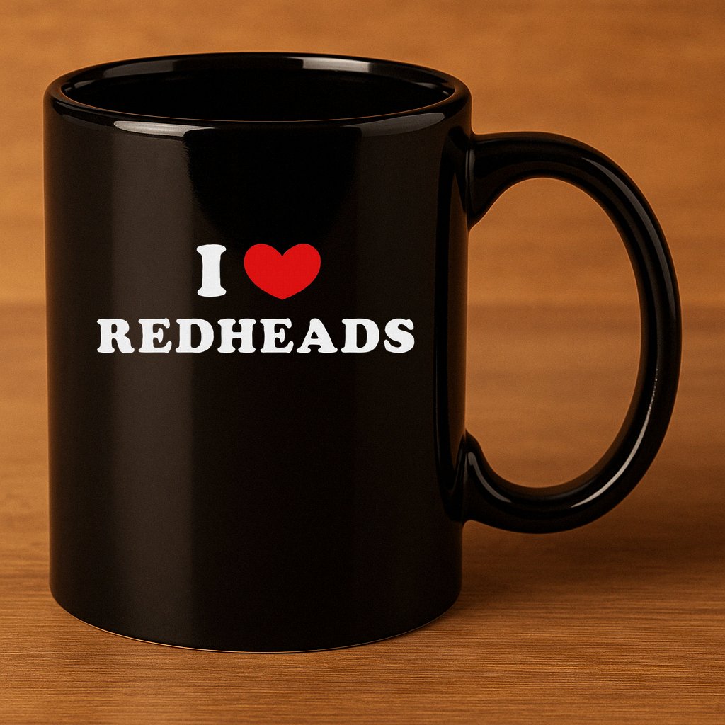 I Love Redheads I Heart Redheads 11oz C Handle Ceramic Mug