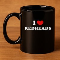 I Love Redheads I Heart Redheads 11oz C Handle Ceramic Mug