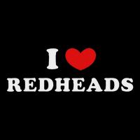 I Love Redheads I Heart Redheads Flat Bill Trucker Hat