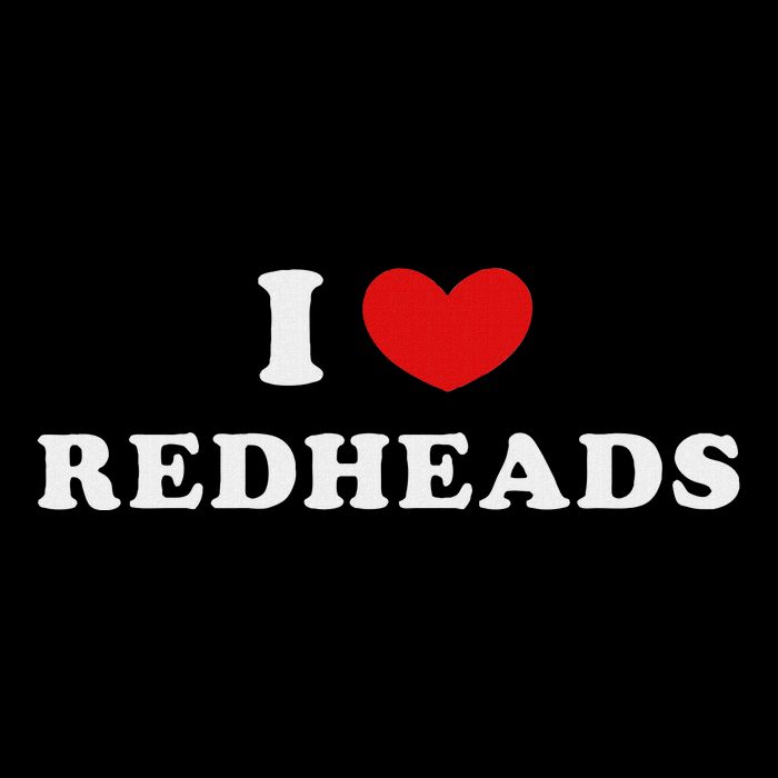 I Love Redheads I Heart Redheads Flat Bill Trucker Hat