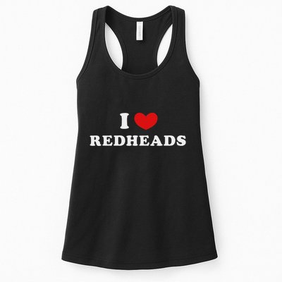 I Love Redheads I Heart Redheads Womens Tank Top