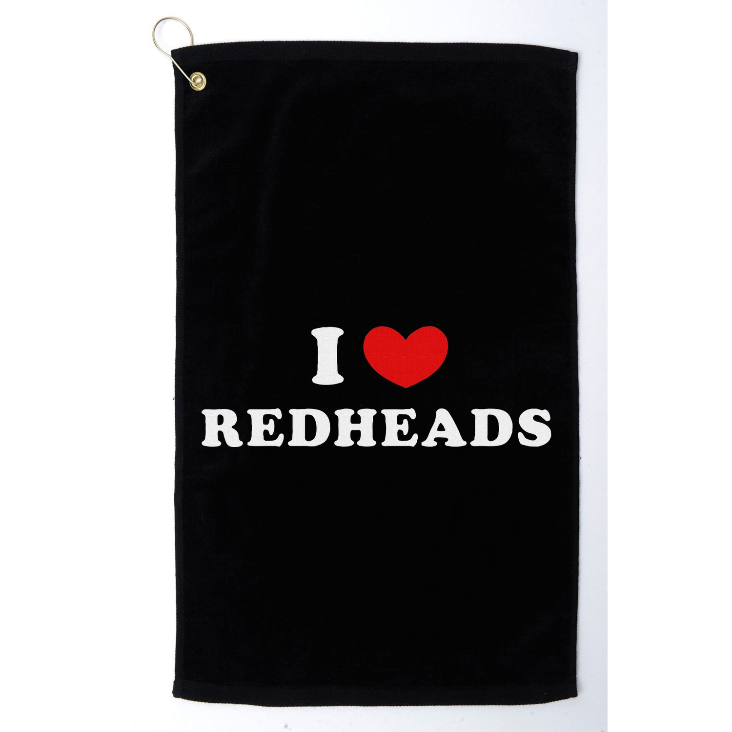 I Love Redheads I Heart Redheads Golf Towel