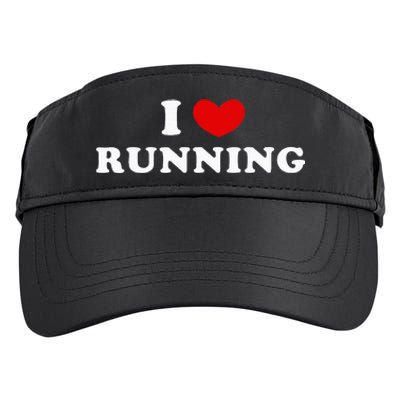 I Love Running Adult Drive Performance Visor