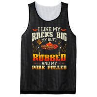 I Like Racks Big And Pork Pulled Bbq Humor Mesh Reversible Basketball Jersey Tank