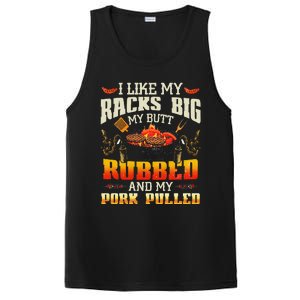 I Like Racks Big And Pork Pulled Bbq Humor PosiCharge Competitor Tank