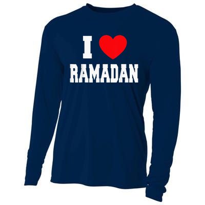 I Love Ramadan Ramadan Kareem Mubarak Cooling Performance Long Sleeve Crew