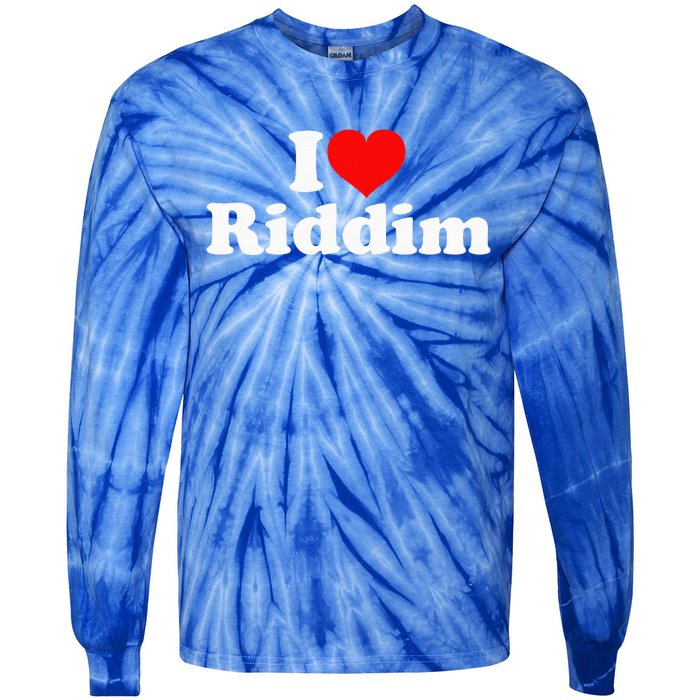 I Love Riddim Tie-Dye Long Sleeve Shirt