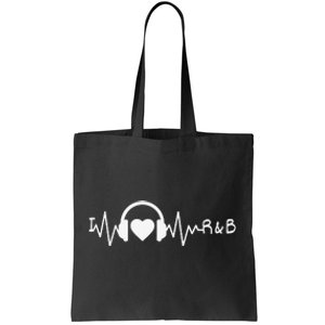 I Love R&B Heartbeat Rhythm and Blues Music 90's RnB Tote Bag