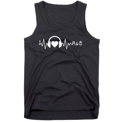 I Love R&B Heartbeat Rhythm and Blues Music 90's RnB Tank Top