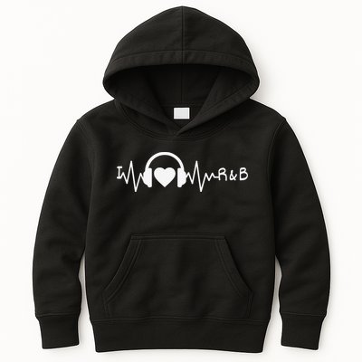 I Love R&B Heartbeat Rhythm and Blues Music 90's RnB Kids Hoodie