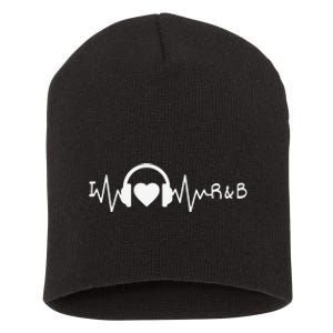 I Love R&B Heartbeat Rhythm and Blues Music 90's RnB Short Acrylic Beanie