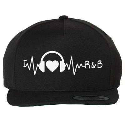 I Love R&B Heartbeat Rhythm and Blues Music 90's RnB Wool Snapback Cap