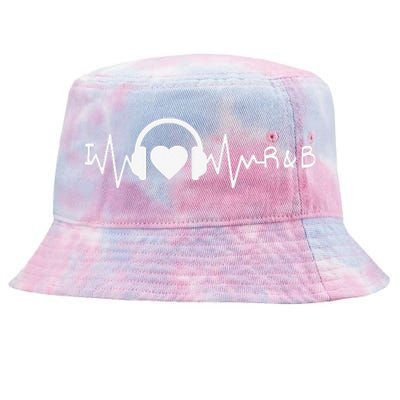 I Love R&B Heartbeat Rhythm and Blues Music 90's RnB Tie-Dyed Bucket Hat