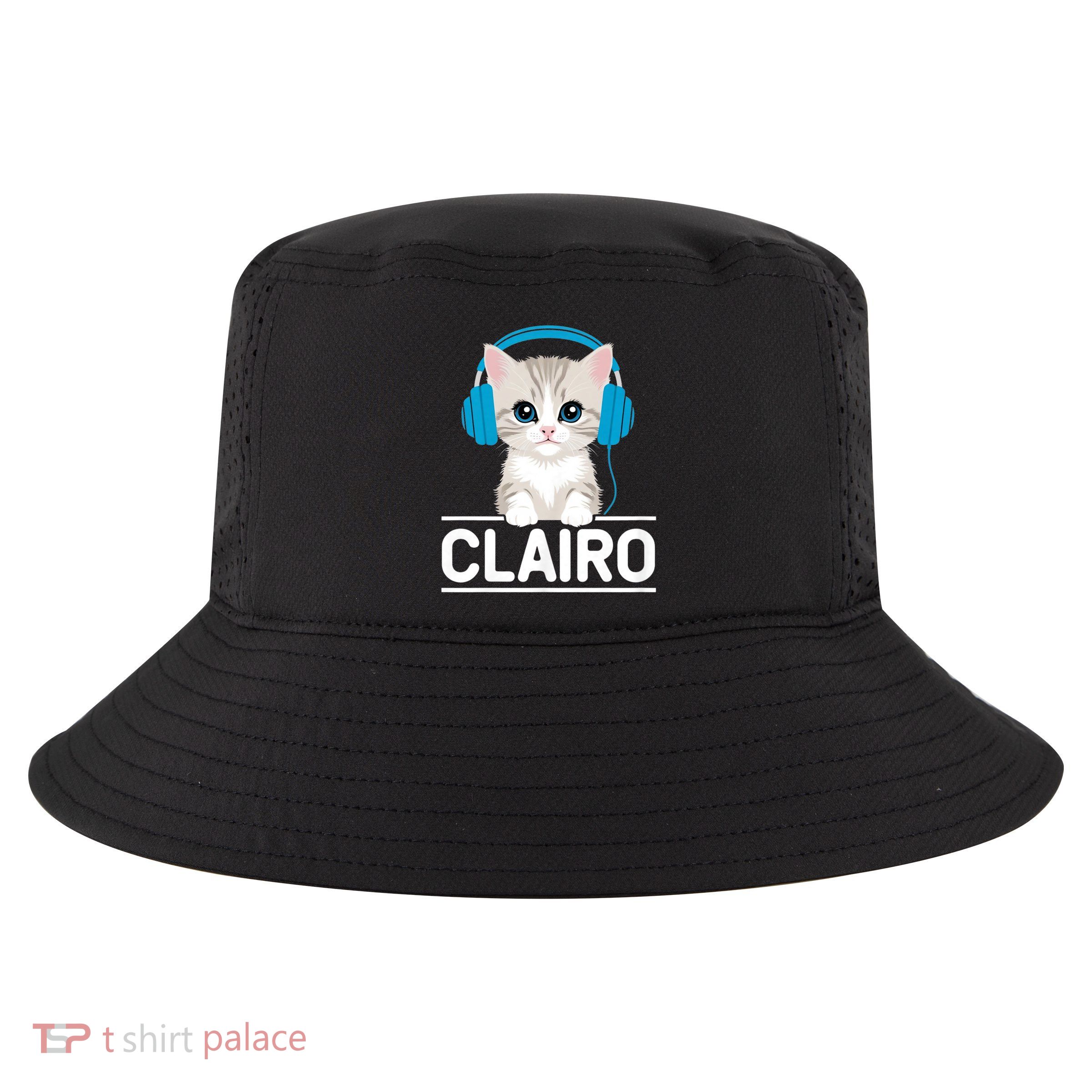 I Love Red Heart Personalized My Clairo First Name Cat Cool Comfort Performance Bucket Hat