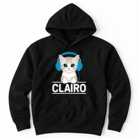 I Love Red Heart Personalized My Clairo First Name Cat Hoodie