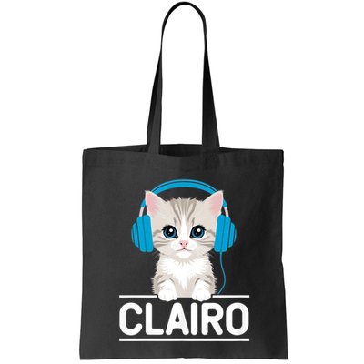 I Love Red Heart Personalized My Clairo First Name Cat Bag