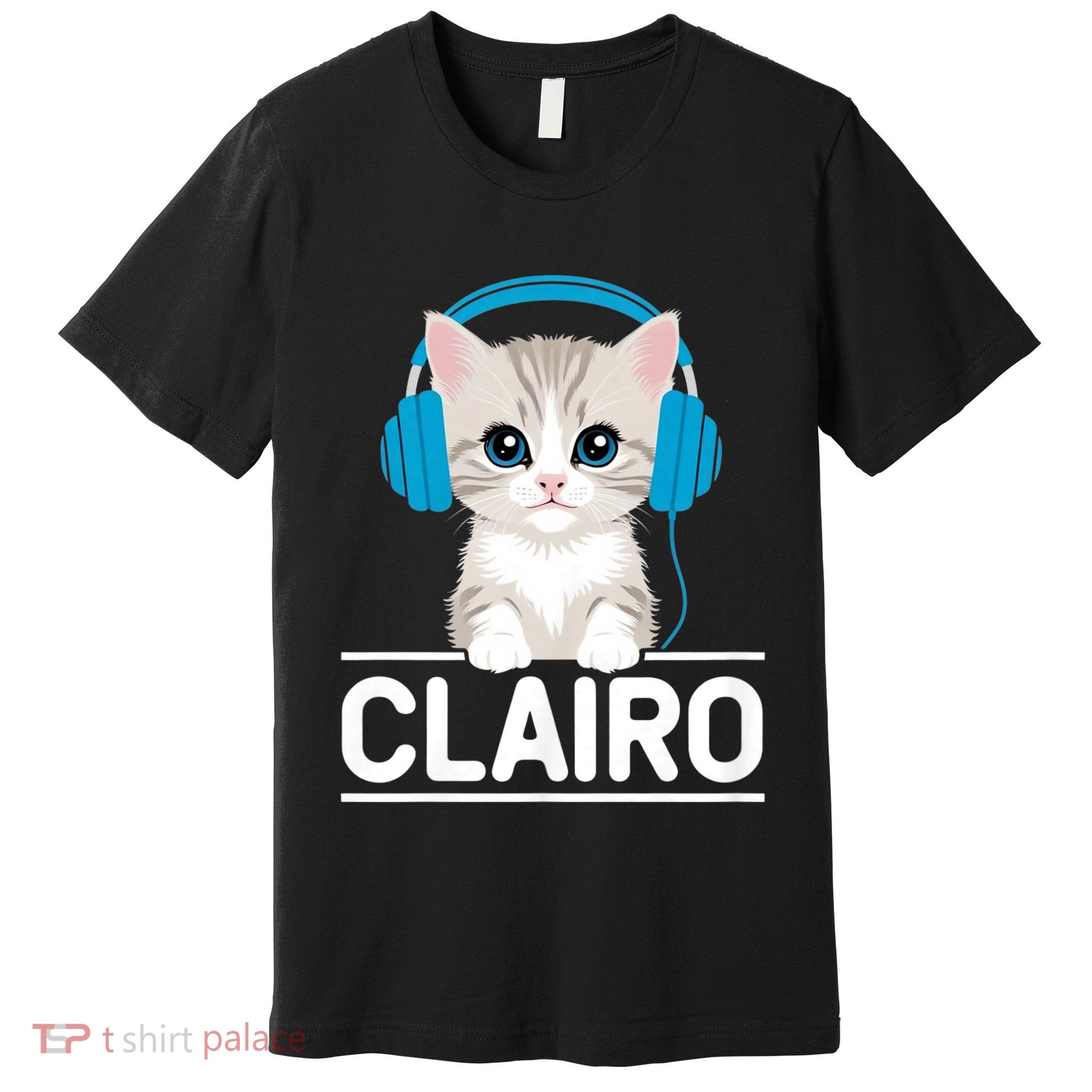 I Love Red Heart Personalized My Clairo First Name Cat Premium T-Shirt