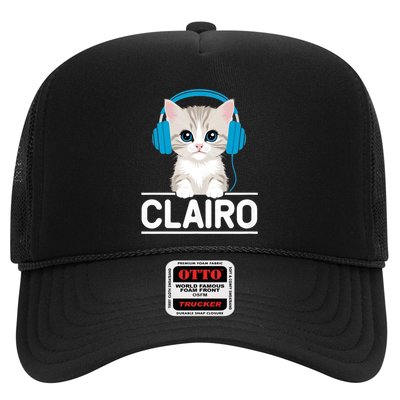 I Love Red Heart Personalized My Clairo First Name Cat Trucker Hat