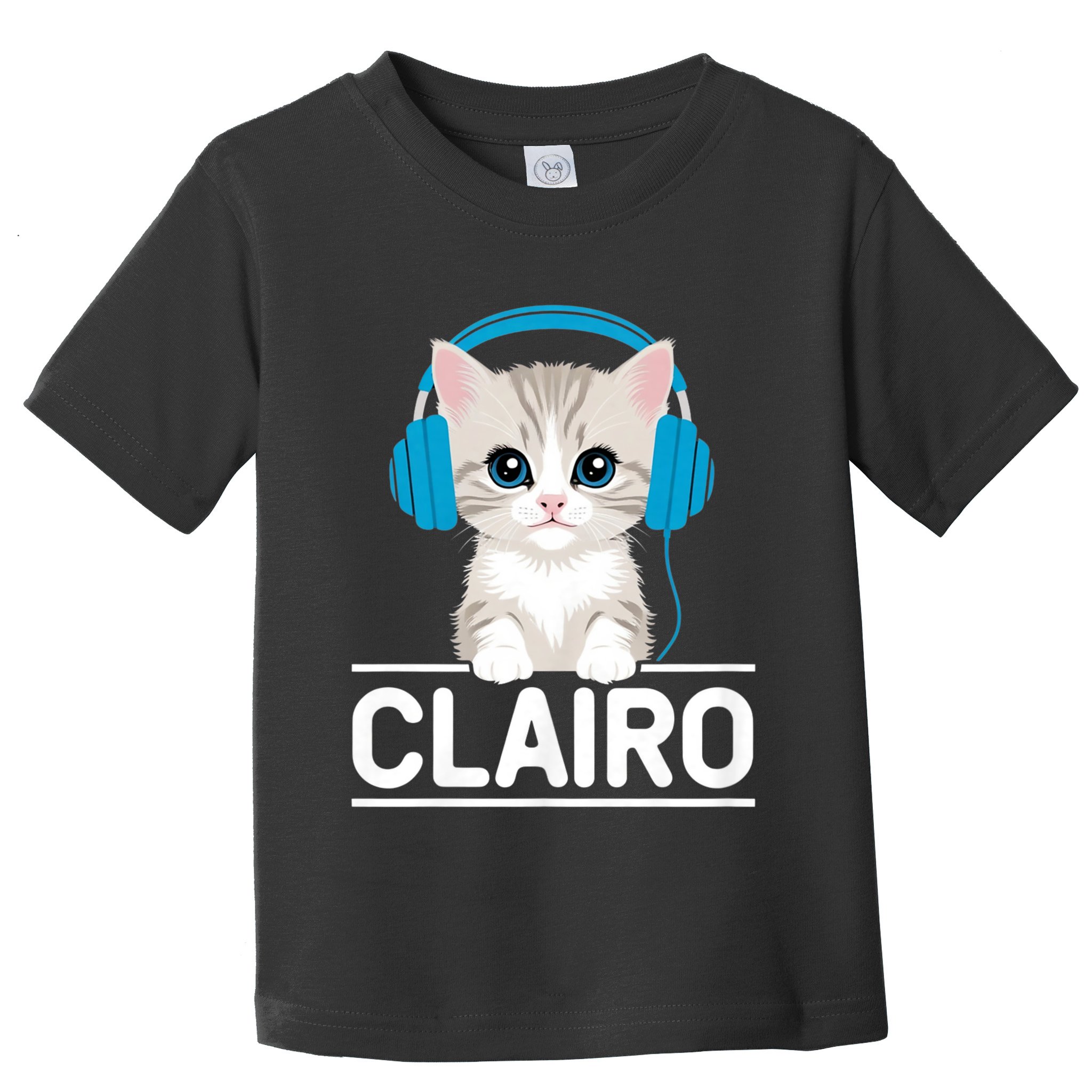 I Love Red Heart Personalized My Clairo First Name Cat Toddler T-Shirt