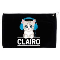 I Love Red Heart Personalized My Clairo First Name Cat Grommeted Golf Towel