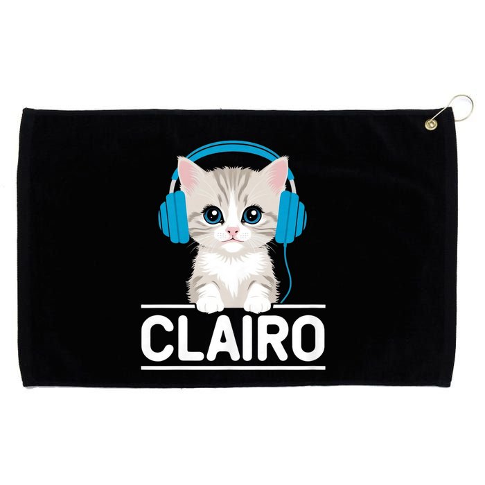 I Love Red Heart Personalized My Clairo First Name Cat Grommeted Golf Towel