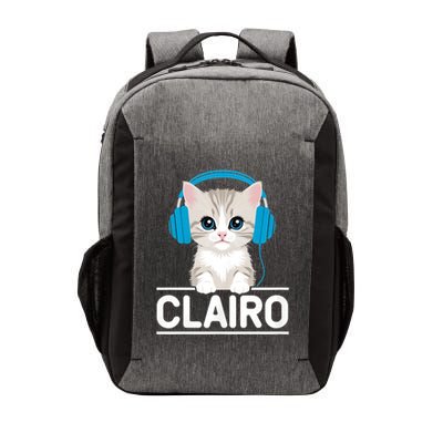 I Love Red Heart Personalized My Clairo First Name Cat Vector Backpack