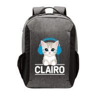 I Love Red Heart Personalized My Clairo First Name Cat Vector Backpack