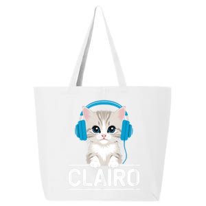 I Love Red Heart Personalized My Clairo First Name Cat 25L Jumbo Tote