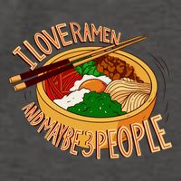 I Love Ramen Noodles And Maybe 3 People Vector Backpack