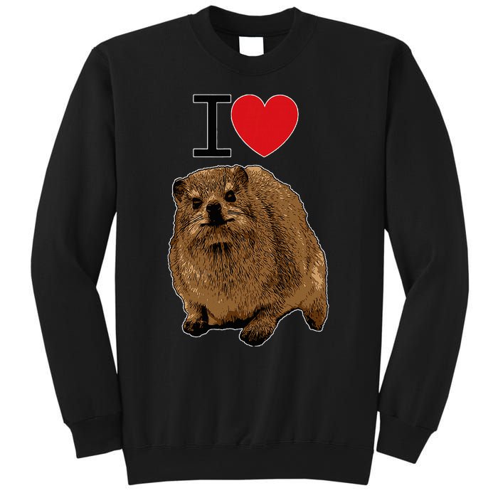 I Love Rock Hyrax I Love Daisies I Love Rock Rabbit Sweatshirt