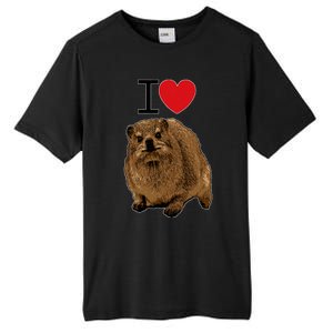 I Love Rock Hyrax I Love Daisies I Love Rock Rabbit Tall Fusion ChromaSoft Performance T-Shirt