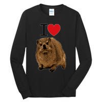 I Love Rock Hyrax I Love Daisies I Love Rock Rabbit Tall Long Sleeve T-Shirt