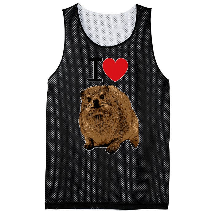 I Love Rock Hyrax I Love Daisies I Love Rock Rabbit Mesh Reversible Basketball Jersey Tank