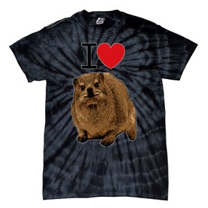 I Love Rock Hyrax I Love Daisies I Love Rock Rabbit Tie-Dye T-Shirt