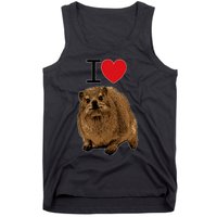 I Love Rock Hyrax I Love Daisies I Love Rock Rabbit Tank Top