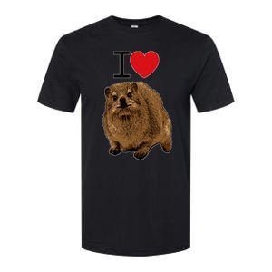 I Love Rock Hyrax I Love Daisies I Love Rock Rabbit Softstyle CVC T-Shirt