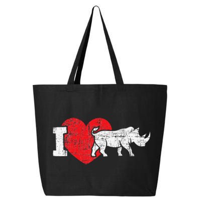 I Love Rhino Rhinoceros Safari Animal Zookeeper Zoology 25L Jumbo Tote