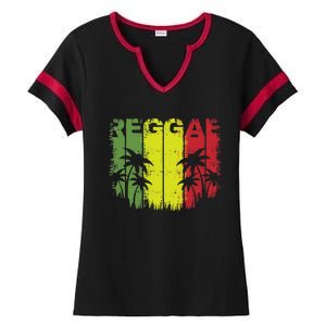 I Love Reggae Music Hoodie Ladies Halftime Notch Neck Tee