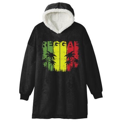 I Love Reggae Music Hoodie Hooded Wearable Blanket