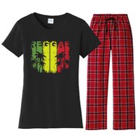 I Love Reggae Music Hoodie Women's Flannel Pajama Set