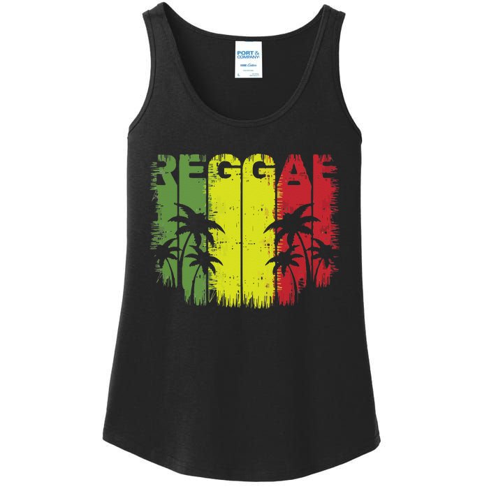 I Love Reggae Music Hoodie Ladies Essential Tank