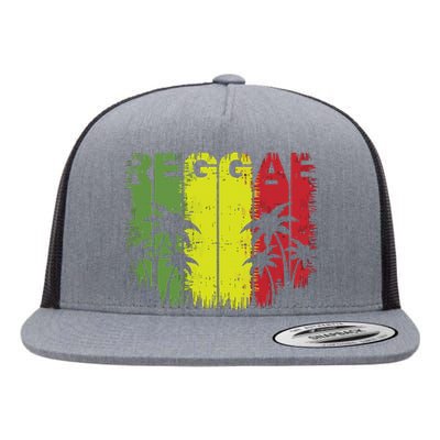 I Love Reggae Music Hoodie Flat Bill Trucker Hat