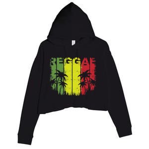 I Love Reggae Music Hoodie Crop Fleece Hoodie