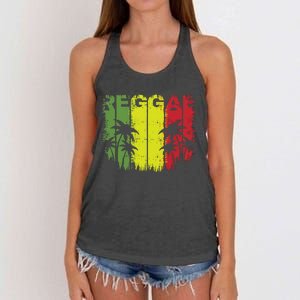 I Love Reggae Music Hoodie Women's Knotted Racerback Tank