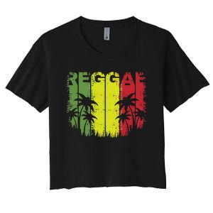 I Love Reggae Music Hoodie Women's Crop Top Tee